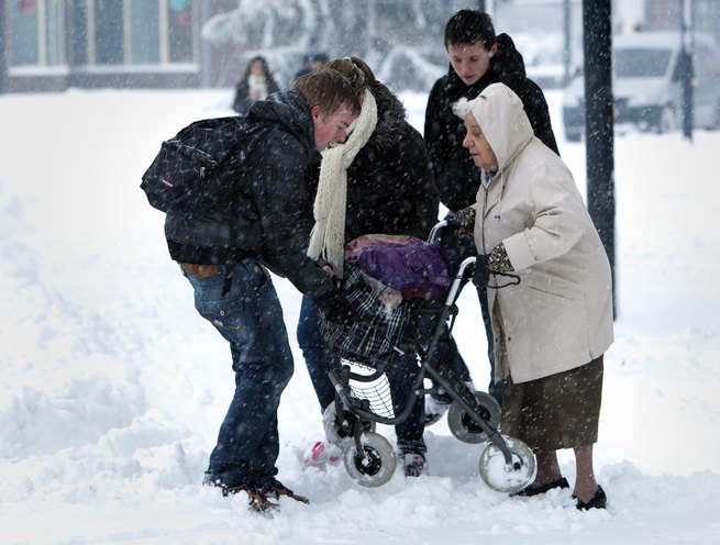 Sneeuwstormen in heel Nederland, delen van Europa en zelfs de VS op 20 december 2009