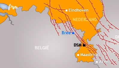 Aardbeving met een kracht van 3,4 in Limburg op zondagavond 20 januari 2013