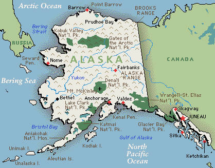 Kans op tsunami Alaska 5 januari 2013