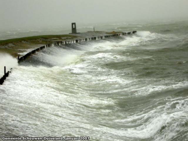 Storm met windkracht 10 op 18 januari 2007